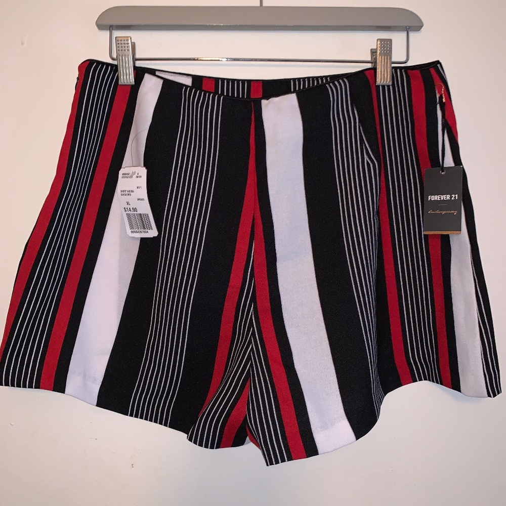 High Waisted Striped Shorts